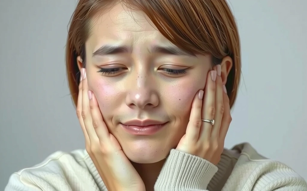 O persoană care se simte obosită și apatică, simbolizând deficiența de vitamine.